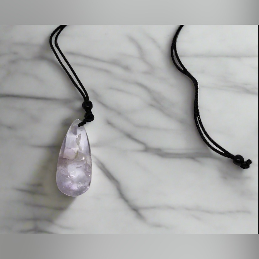 Amethyst Necklace Natural Amethyst Lavender Burst